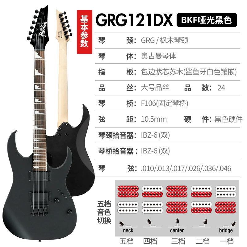 Ibanez Ibanez GRG121/120/220/131 Getting Startess Double Shake Set Double Shake Set Telecom