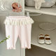 Girls Cotton Pants 2025 Summer Baby All-match Capri Pants Baby Summer Lace Leggings Thin Category A