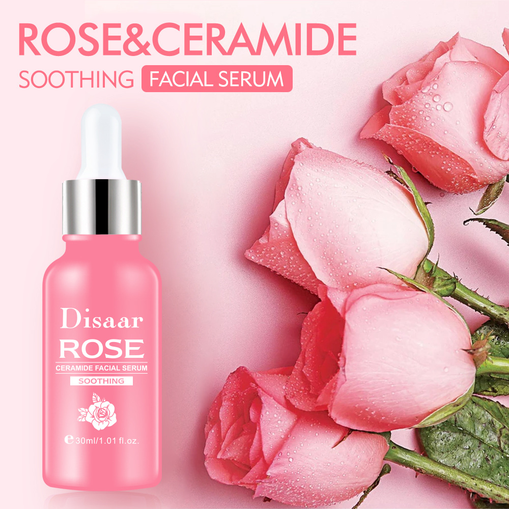 跨境Disaar玫瑰精华液补水舒敏柔润精华原液工厂批发Rose serum