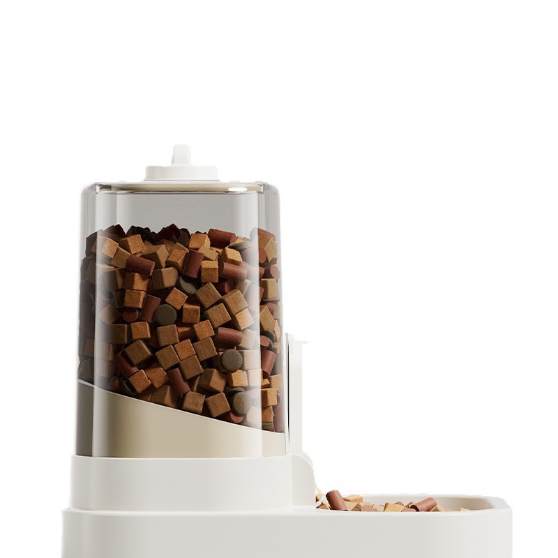 alimentador para mascotas, alimentador automático de agua potable, tazón de comida para gatos, separación seca y húmeda de gran capacidad, alimentador dividido, máquina de beber