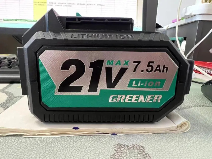 Ventilador de batería de litio al aire libre de iluminación verde para campamento de larga duración ventilador portátil de alta potencia para sitio de pesca