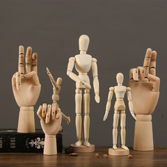 Doll sketch model joints movable art comics sketch mannequin wooden human palm desktop ornaments