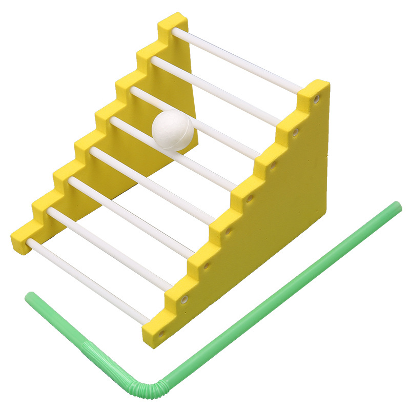 Física DIY ciencia experimento bola escalada escaleras escalada tecnología haciendo primaria y secundaria niños paquete material de vapor