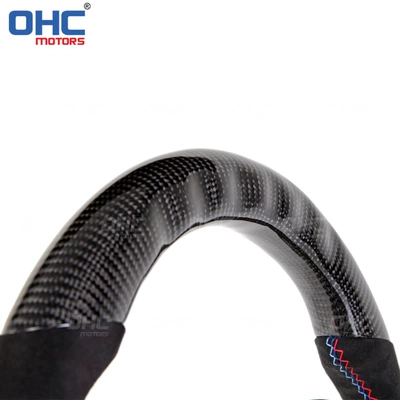 Steering wheel suede carbon fiber LED