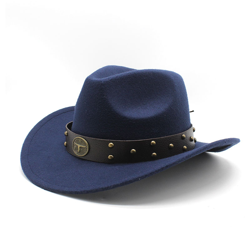 Western cowboyhatt i ullfilt för män och kvinnor för utomhus_voghion.com