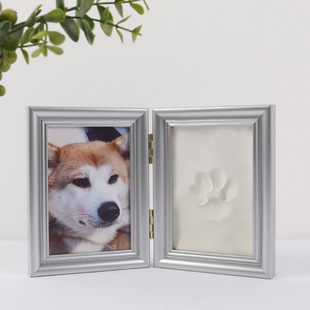 Pet Cat and Dog Paw Print Photo Frame DIY Creative Ornaments Paw Print Mud 80% off Souvenir Photo Frame Factory Direct Sale