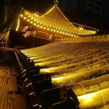 LED瓦楞灯瓦檐灯防水屋顶仿古建筑凉亭月亮灯屋檐瓦片灯室外发光