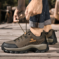 戶外男士登山鞋 四季款時尚透氣旅遊徒步鞋大碼休閒運動鞋男