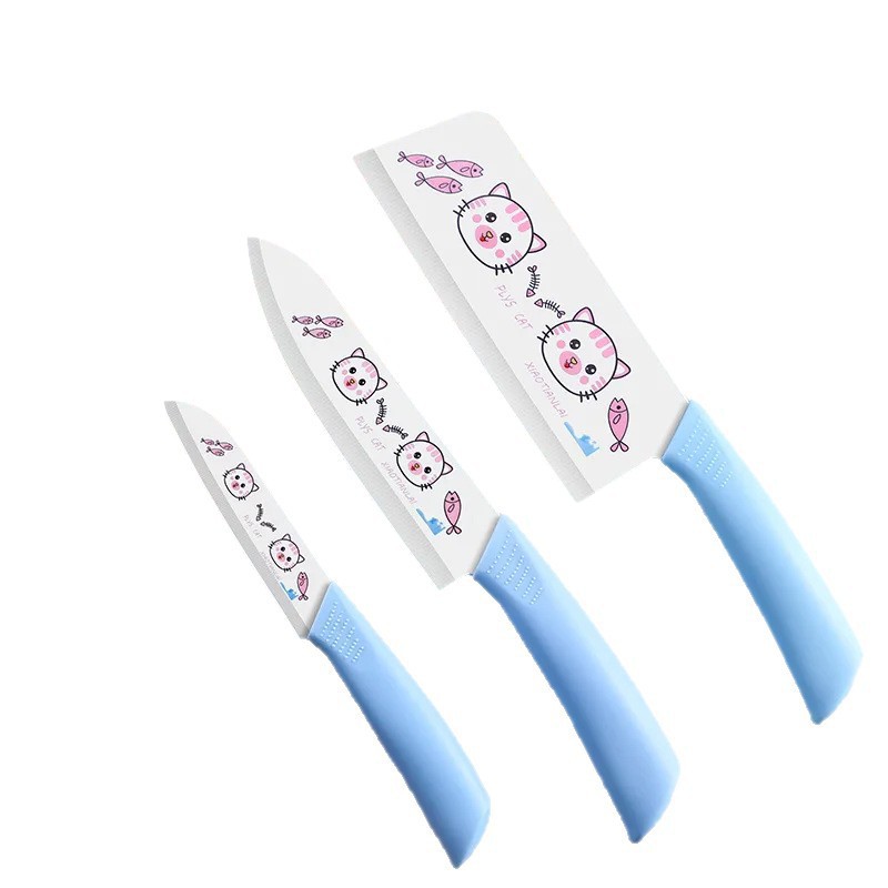 Kit combinado de cocina completo con cubierta de cuchillo dormitorio de estudiantes cuchillo de fruta doméstico cuchillo de cocina de acero inoxidable