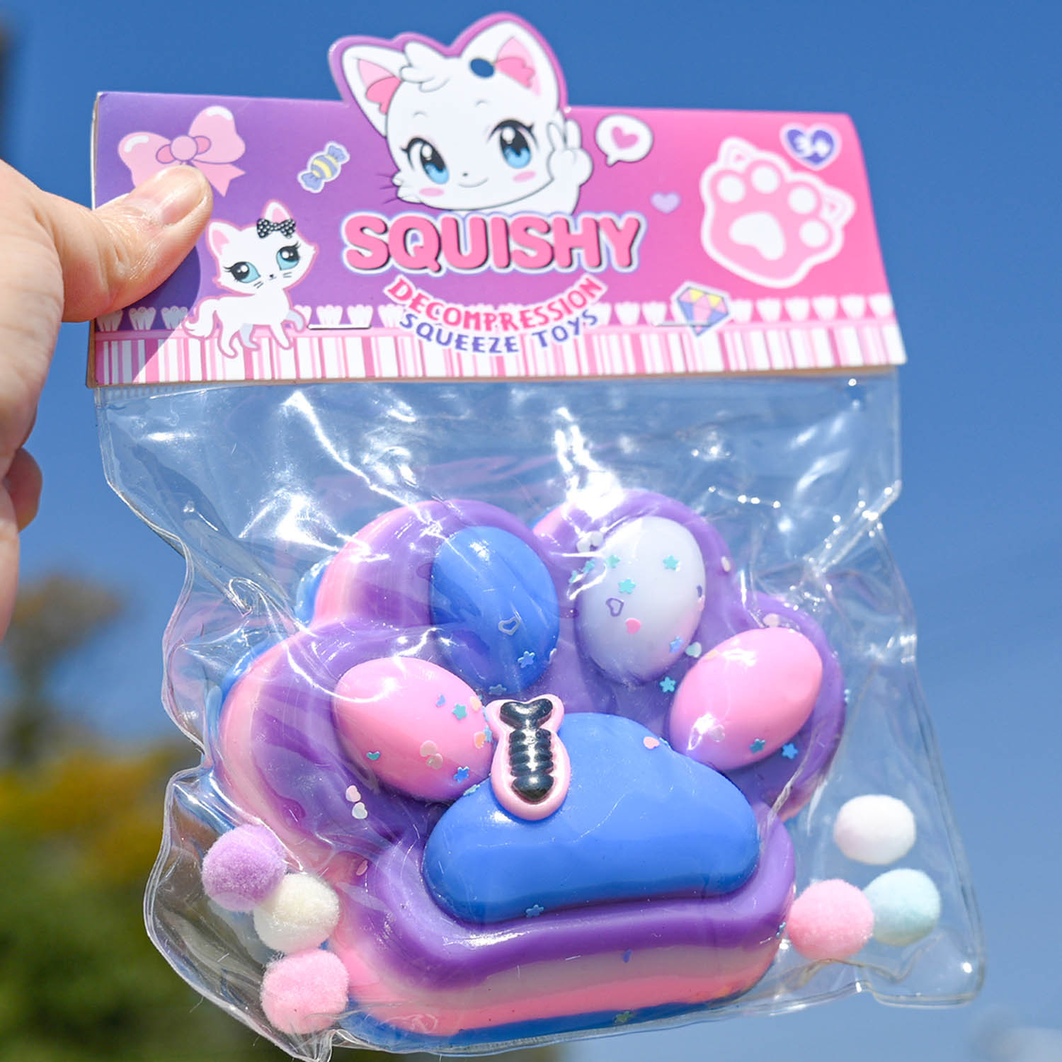 Pequeño libro rojo con garras de gato ultra suaves pellizco juguetes de descompresión divertidos juguetes de simulación de alimentos pellizco tpr artefacto de descompresión