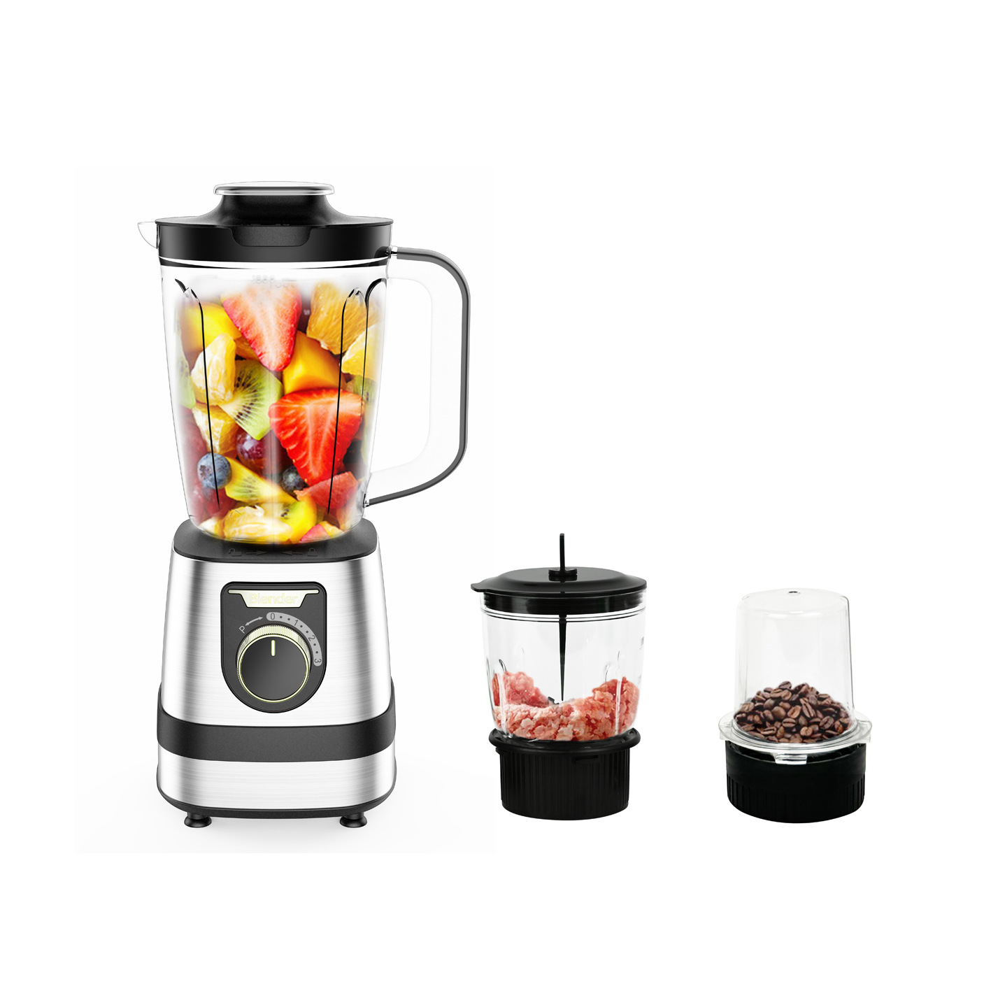 Comercio exterior 3 - en - 1 enchufe doméstico mezclador de alta potencia mezclador 2L mezclador de cócteles mezclador de leche burbujeante