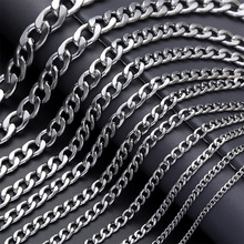 欧美潮牌简约个性时尚NK钛钢配链男士情侣hiphop项链嘻哈流行扁链