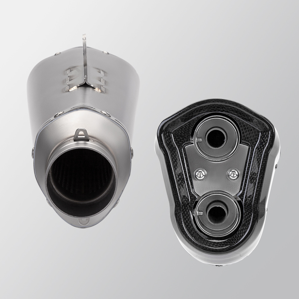 Motorcycle exhaust pipe modification exhaust tail section K165 carbon fiber exhaust pipe lossless installation locomotive Universal