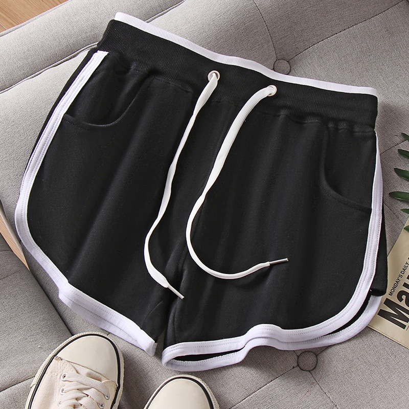 Women's Loose Athletic Shorts for Outdoor Wear, Running, Wide-Leg, High-Waisted, Plus-Size Home Sleep Shorts, Plus-Size Fitness, Thin Style 2024