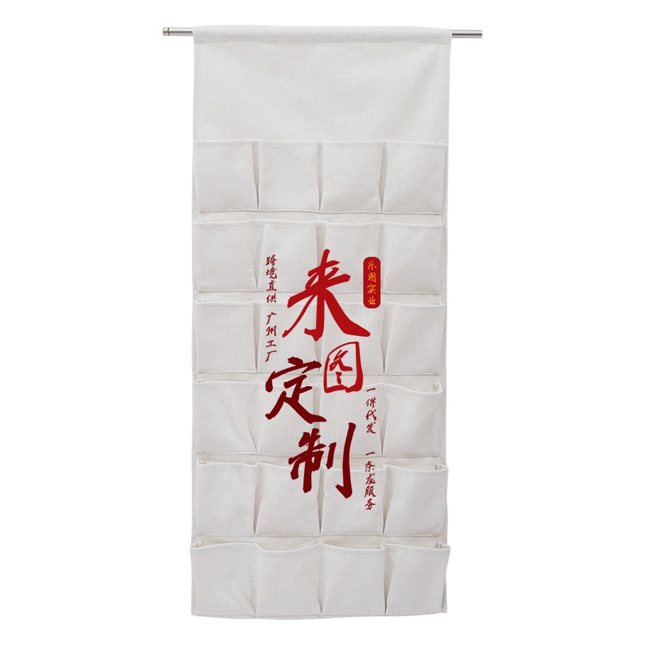 La imagen se puede arreglar detrás de la bolsa de almacenamiento de la puerta bolsa de almacenamiento colgante de pared bolsa de almacenamiento de varilla colgante de pared bolsa de organización