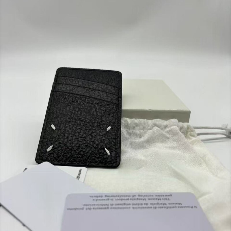 24Ss First-Layer Cowhide Four-Stitch Stitching Vertical Wallet for Men and Women with Coin Pocket