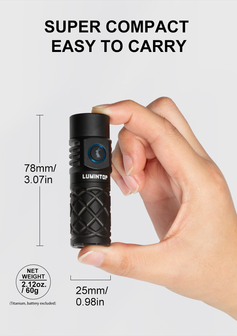 Thor Thor Mini Flashlight 700m Long-Range Ultra-Small White Laser Flashlight Waterproof