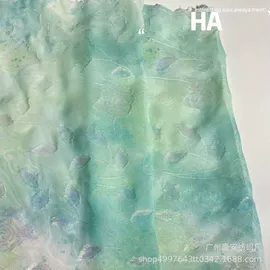 印花、扎染布