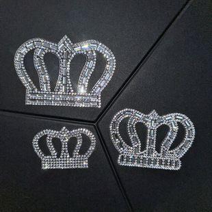 Super Flash Crown Crown Pattern Glossiad Rhinas Crown Diy горячее таяние ручной обувь для одежды шляпа украшения одежды аксессуары