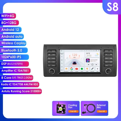 Navigator Gps, DVD Navigation - 8128g-wifi4glte-version-7862-carplay-octa-core-7inch-suitable-for-bmw-e39