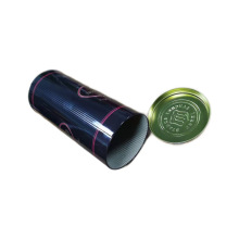 马口铁圆形红葡萄酒铁罐白洋酒铁盒香槟送礼盒