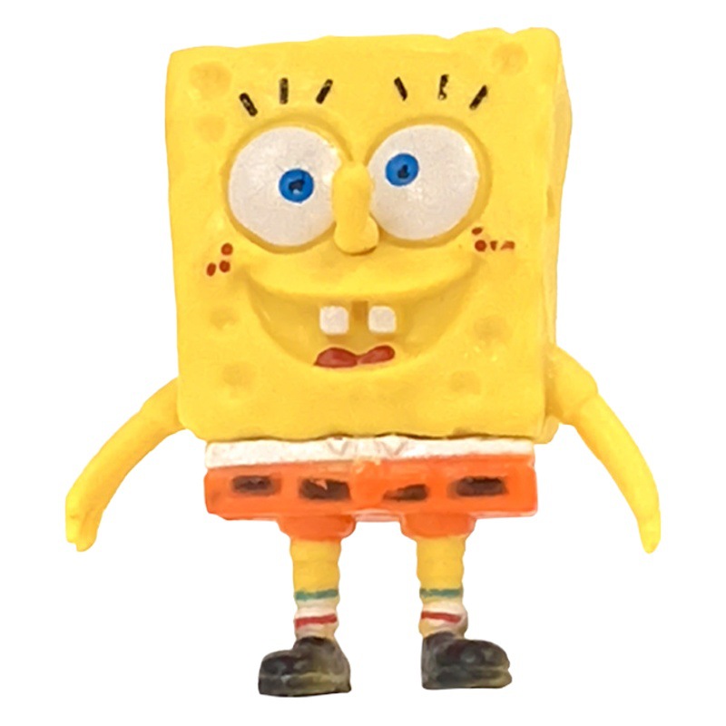 Tanque de peces de Acuario sólido Q versión Esponja Bebé 6 pack 8-piece set Paida estrella cangrejo jefe decoración de la torta adornos