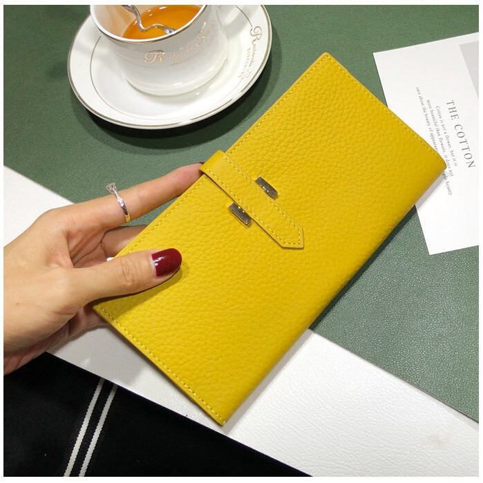 Genuine Leather Long Wallet for Women, First-Layer Cowhide Women's Wallet, Simple Wallet with Zipper, Multi-Card Slots, Large Capacity Wallet Genuine Leather Long Wallet for Women, First-Layer Cowhide Women's Wallet, Simple Wallet with Zipper, Multi-Card Slots, Large Capacity Wallet