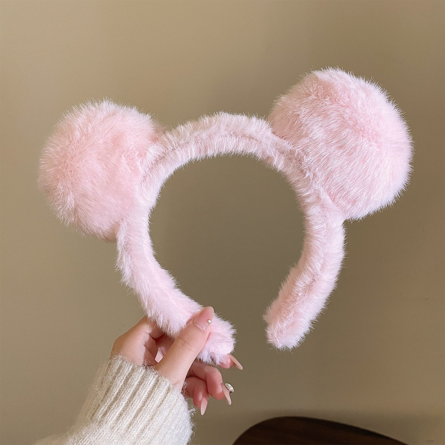 Fuchsia headband, with little bears