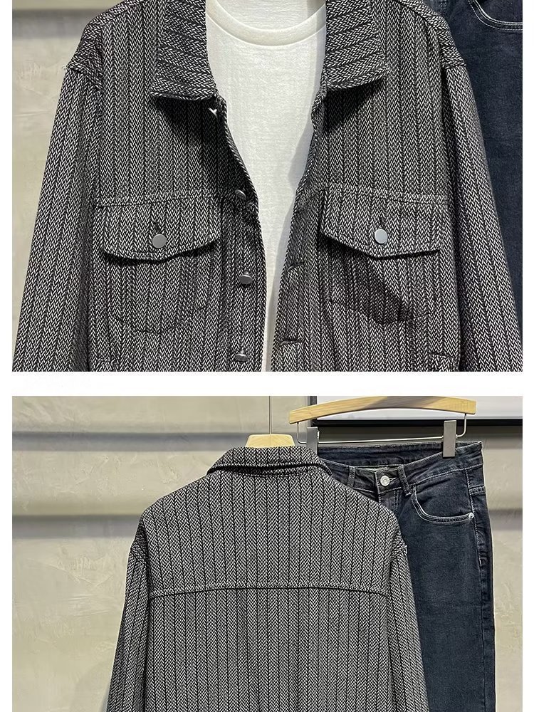 Men's Clothing foam jacket trendy handsome men's design tops autumn clothes_voghion.com