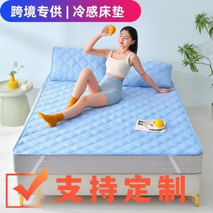 Cross-Border Super Cold Feeling Ice Silk Mattress Soft Cushion Household Thin Summer Mat Cooling Mattress Air Conditioner Cooling Feeling