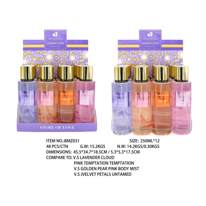 香水持久留香250ml 女士香水身体喷雾香氛持久perfumes东南亚外贸|undefined