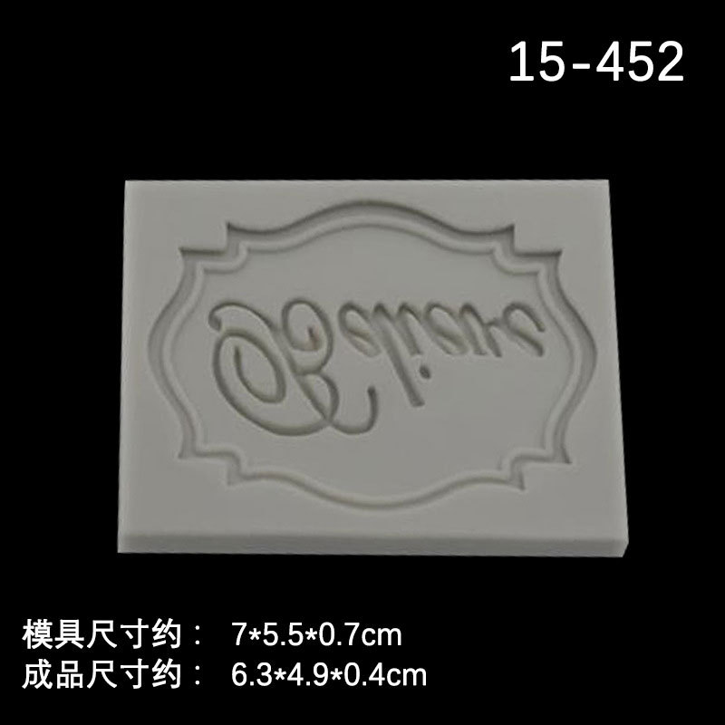 Chocolate fondant molde de silicona para hornear pastel decoración Feliz cumpleaños