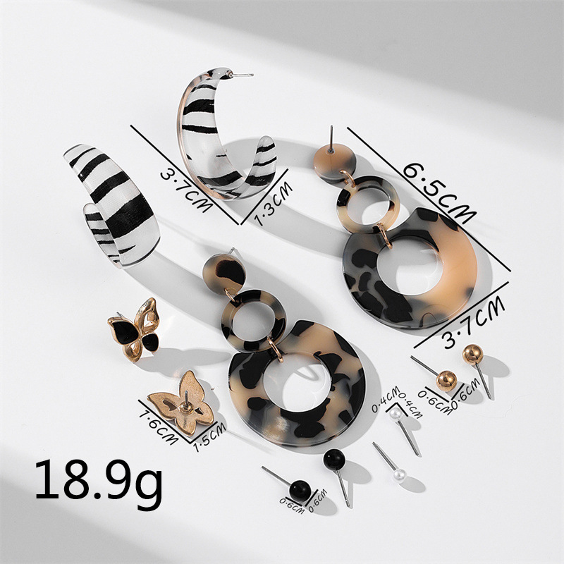 Lady Geometric Arylic Plating Women's Earrings 1 Set display picture 2
