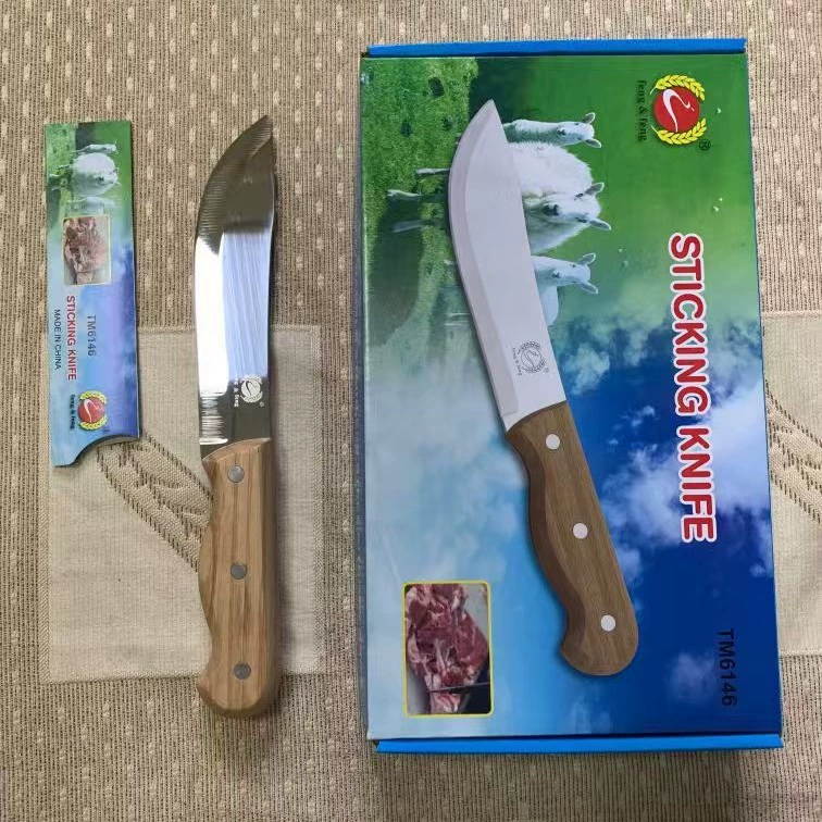 Yangjiang Feng Zhifeng Нож Feng &eng 6146 Нож мясника с деревянной ручкой 3Cr13 Кухонный нож из нержавеющей стали