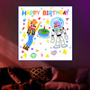 Square Birthday Astronaut