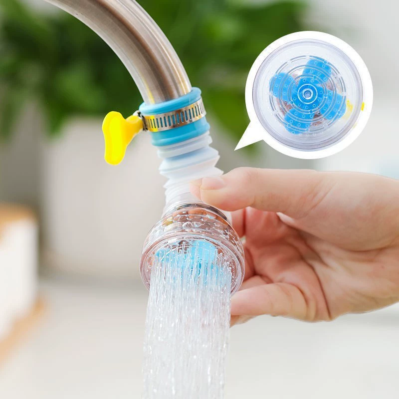 Kitchen faucet splash-proof shower interface water pipe filter rotatable telescopic filter tap water spray head