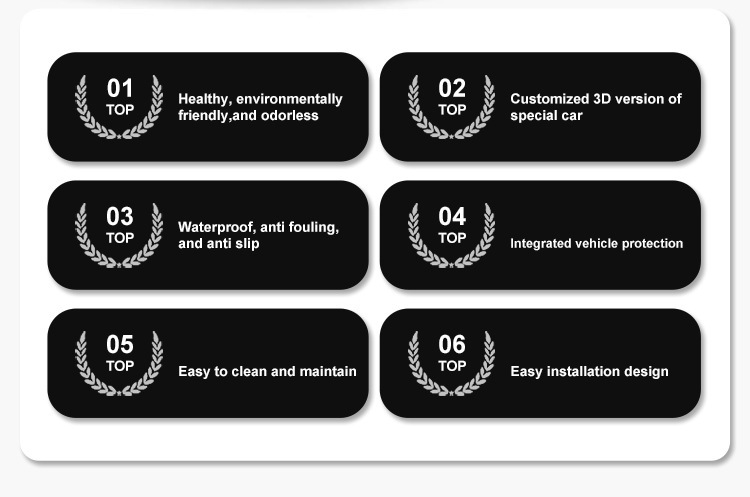 Suitable for Ford Ford Series Car Trunk Mat Tpe Fully Environmentally Friendly Trunk Mat Rear Bucket Mat Backrest Mat
