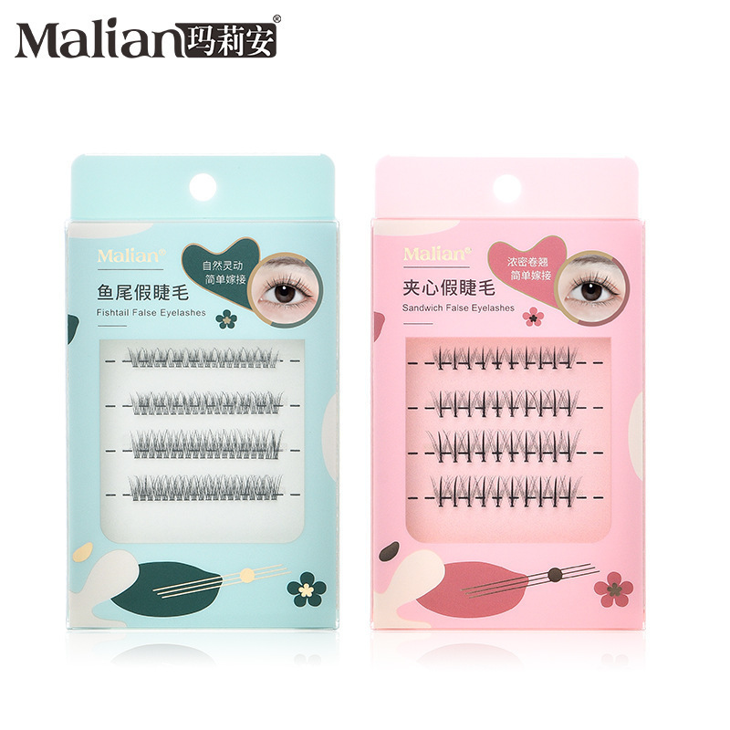 Red de celebridades Little Devil Pestañas postizas Pestañas transparentes superfinas Pestañas de ojos grandes de hadas delgadas naturales tridimensionales al por mayor