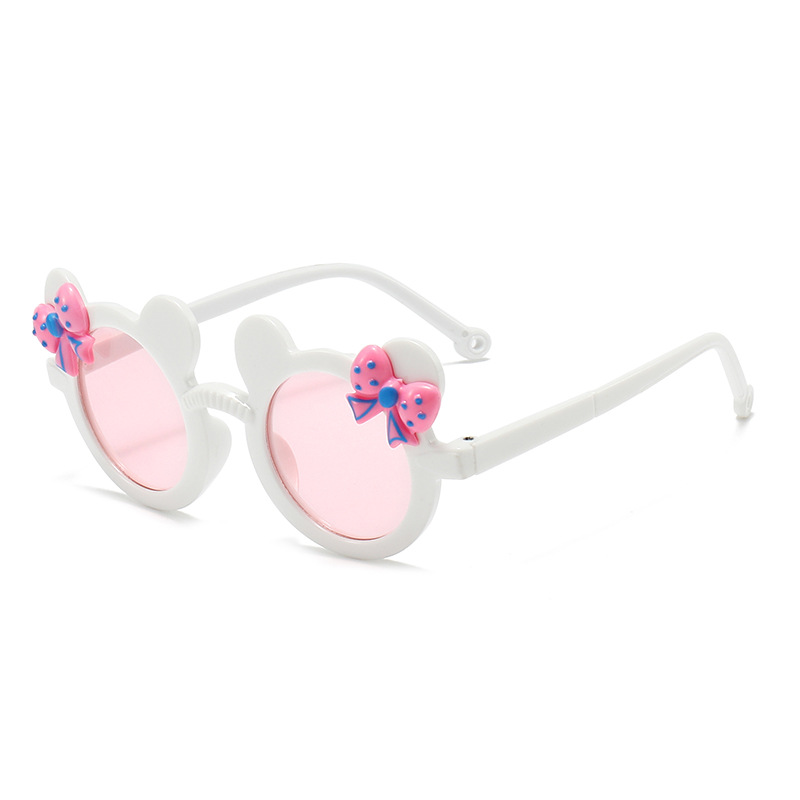 Gafas de Sol de Dibujos Animados para Niñas de Plástico y AC con Protección UV400 para Protección Solar y Viajes