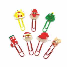 曲别针夜光回形针可爱PVC软书签万字夹学生文具卡通夜光创意手帐