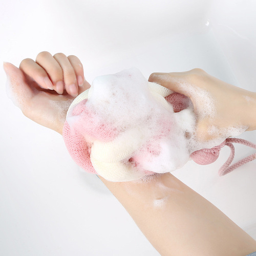 Bath ball plain large size bath and rub bath dual-use bath artifact back rub bubble bath bath strip cotton rope