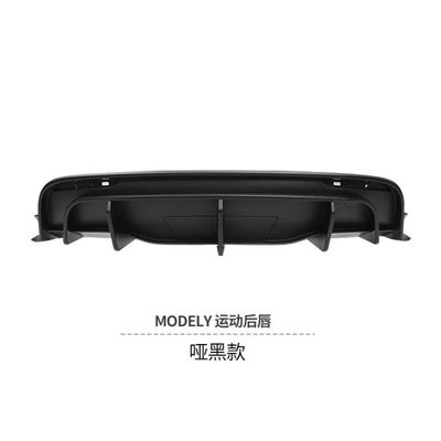 car replacement surround tesl exterior – Big Surrounded - sports-back-lip-matte-black-model