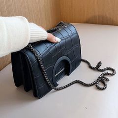 感轻奢链条小包包女2025新款潮时尚百搭单肩斜挎包网红小方包