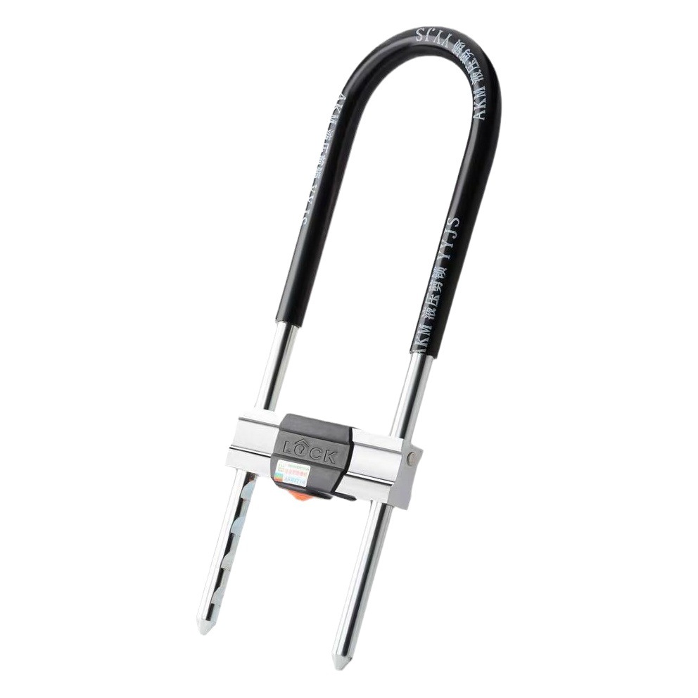 Glass door lock U-shaped door lock handle lock handle anti-theft lock head lengthened store lock motorcycle electric lock