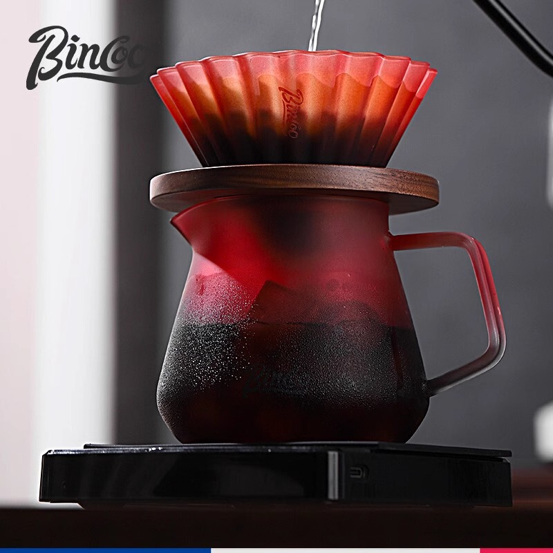 Bincoo Blackberry Hand Coffee Pot suit Hand Bean Grinder Filter Cup Sharing Pot Household Coffee Hand Pot