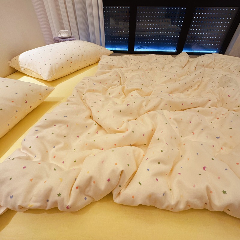 A類全綿有酸素二重糸ベッド4点セット純綿布団シーツ3点セットinsベッド用品セット