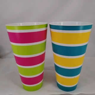 厂家直销 大容量奶茶杯 果汁杯 注塑膜PP杯 咖啡杯 可满版LOGO