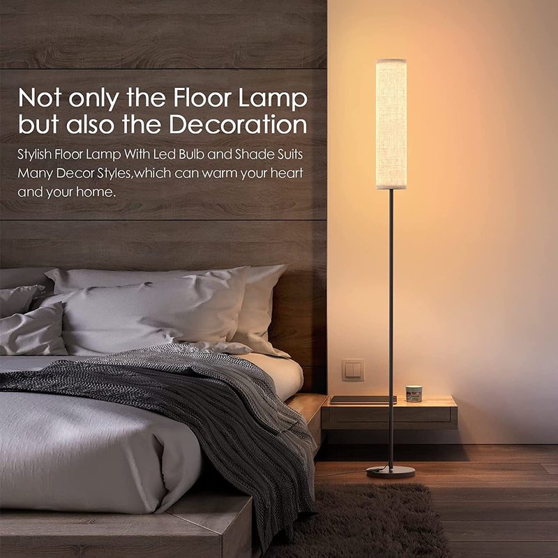 アマゾン国境を越えた電気商は布カバーledフロアランプのリモコンで調光できる2色温度タッチ知能を提供している|undefined