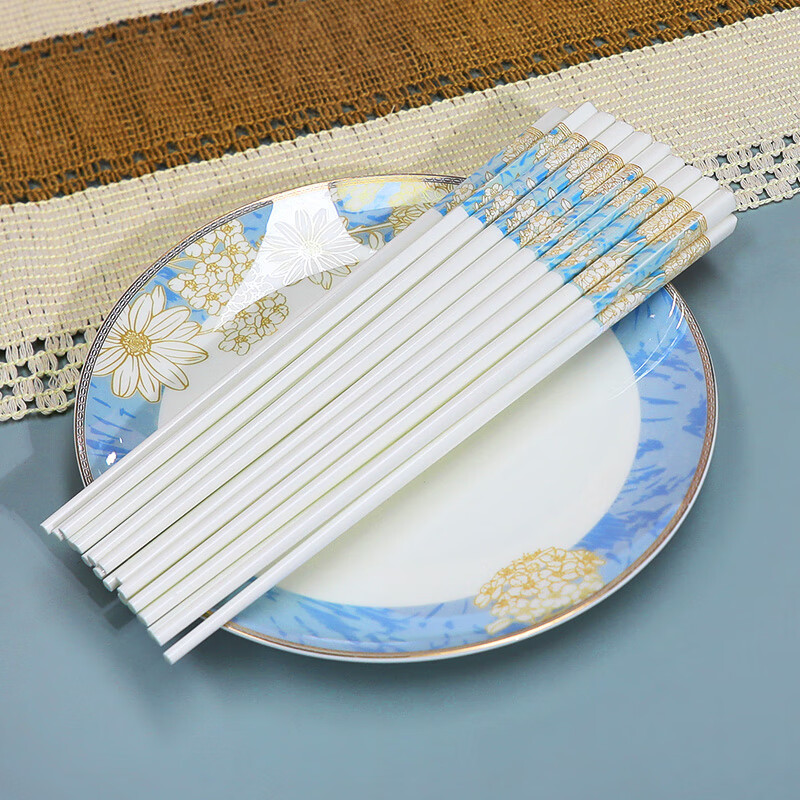 도자기젓가락 10쌍(작은 데이지)