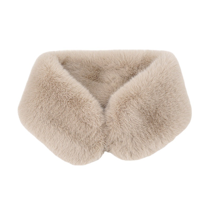 Winter Koreanische version warm otter kaninchen magnetische schnalle modische und vielseitig imitation pelz plüsch schal mit eisen_voghion.com